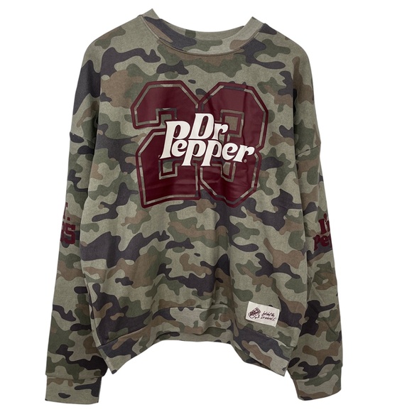 Dr. Pepper Camo Sweatshirt Women’s Large - Picture 1 of 11